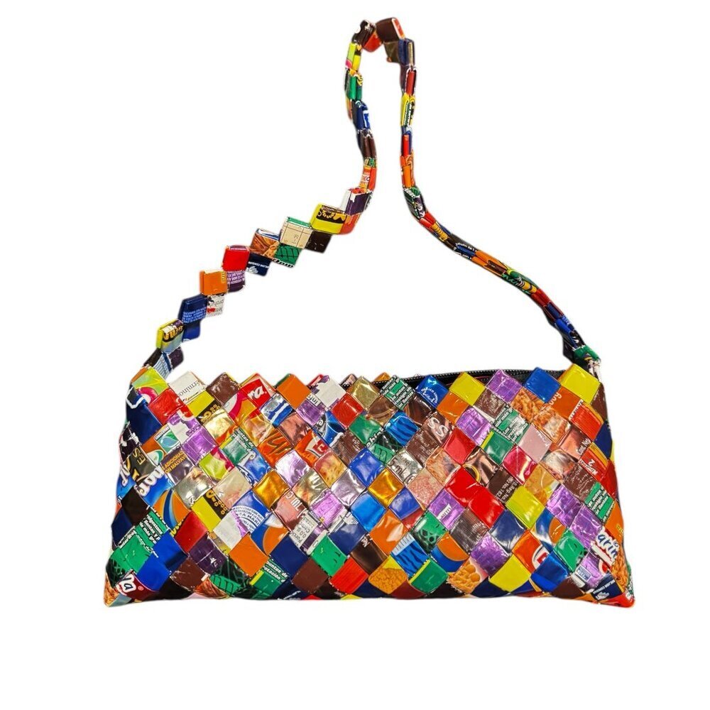 Vintage Y2K Candy Wrapper Purse — Mini Shoulder Bag — Pop Art Style